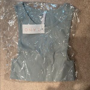 Nike Women's Ribbed Sports Top Blue S